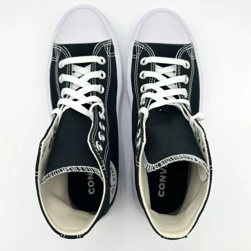 Converse Chuck Taylor All Star Move Platform Hi Women's 9 Sneakers Black/White - Picture 9 of 11